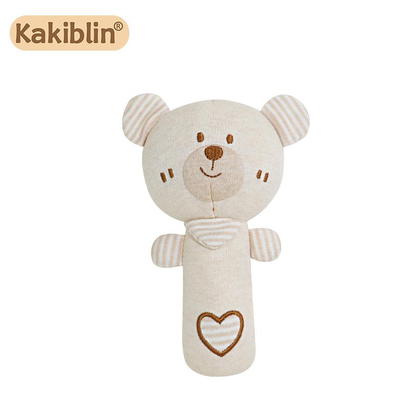 Cotton Baby Rattle Teether Toy for Soothing and Teething