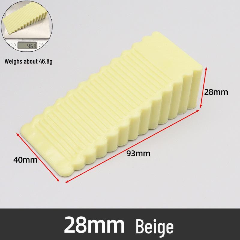 Windproof Non-Slip Door Stopper: Anti-Collision and Anti-Pinch Rubber Wedge