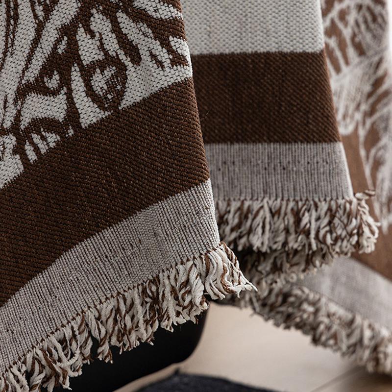 Vintage Bedrucktes Sofa Handtuch für alle Jahreszeiten Mehrzweck Couch Staubschutz für Wohnzimmer Pflegeleicht Komfort Büro Kniedecke