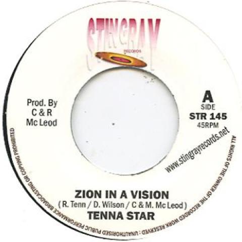 

7inch Record TENNA STAR - Zion In A Vizion STR145 Stingray 2011 UK Reggae, Ska & Dub