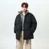 Mens Winter Cotton Coat Unisex Stand Collar Thick Warm Casual Short Jacket