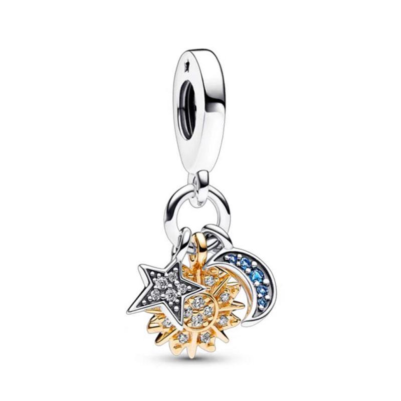 Copper,Dog Paw,Cross,Heart Shape,Bow Bead Pendant Suitable European Original Bracelet Diy Exquisite Jewelry