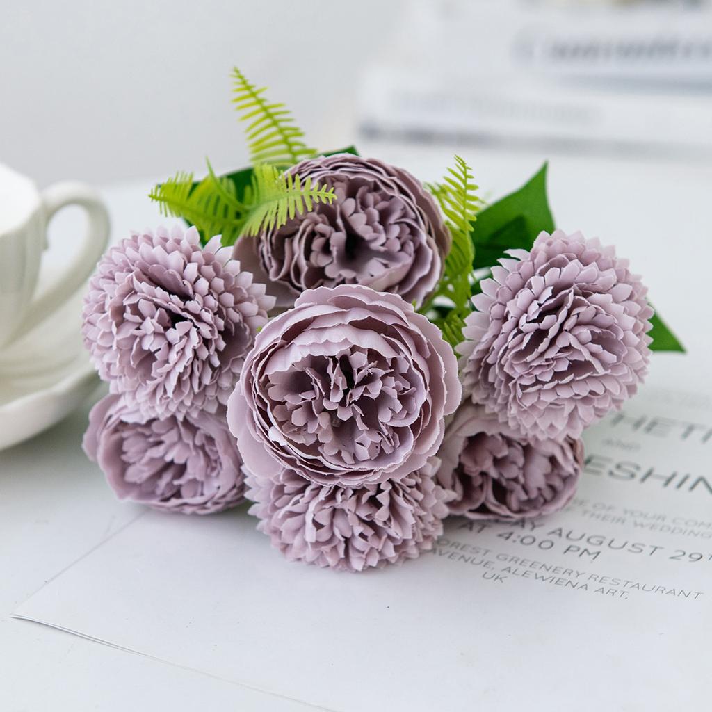 2/4pcs Silk Artificial Flowers peony hydrangea Hot sale Wedding bridal bouquet Home Room Table Garden wreath Festival Diy Decor