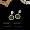 Mid-Century Vintage Stud Earrings: Trendy Literary Style in Light Luxury Fashion