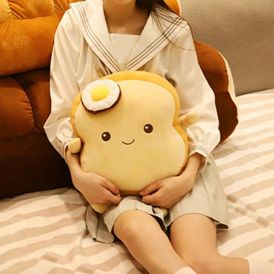 Multifunctional Plush Pillow High Simulated Lovely Toast Bread Cute Cushion for Girl