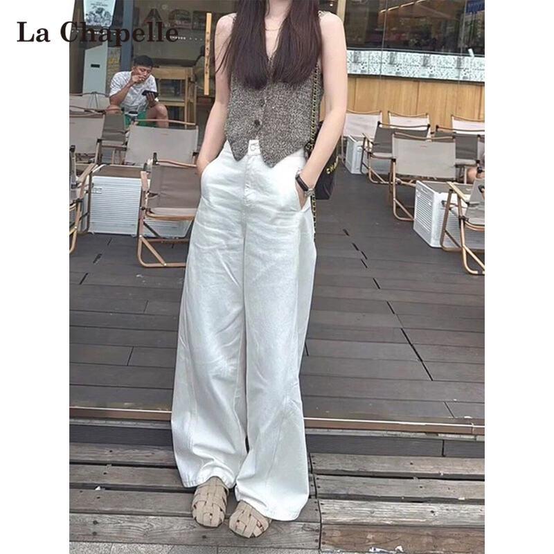 La Chapelle Women s 100% Linen Wide-Leg Casual Pants S