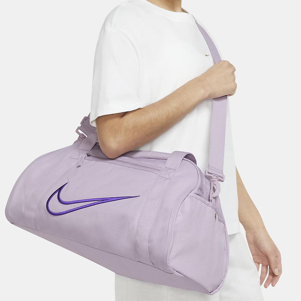 Nike Fabric Gym Bag, One Shoulder Handbag, Travel Bag Regular Unisex Ice Pale Purple/Wild Berry/Light Taro Purple Casual DA1746-576