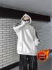 Men's Trendy American Striped Patchwork Hoodie - Autumn/Winter Casual Loose Fit for Couples