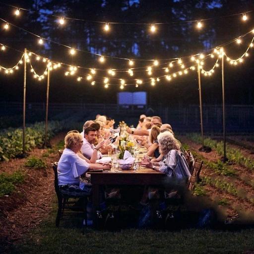 Girlanda Solarna Lampki Ogrodowe 30 Żarówek LED