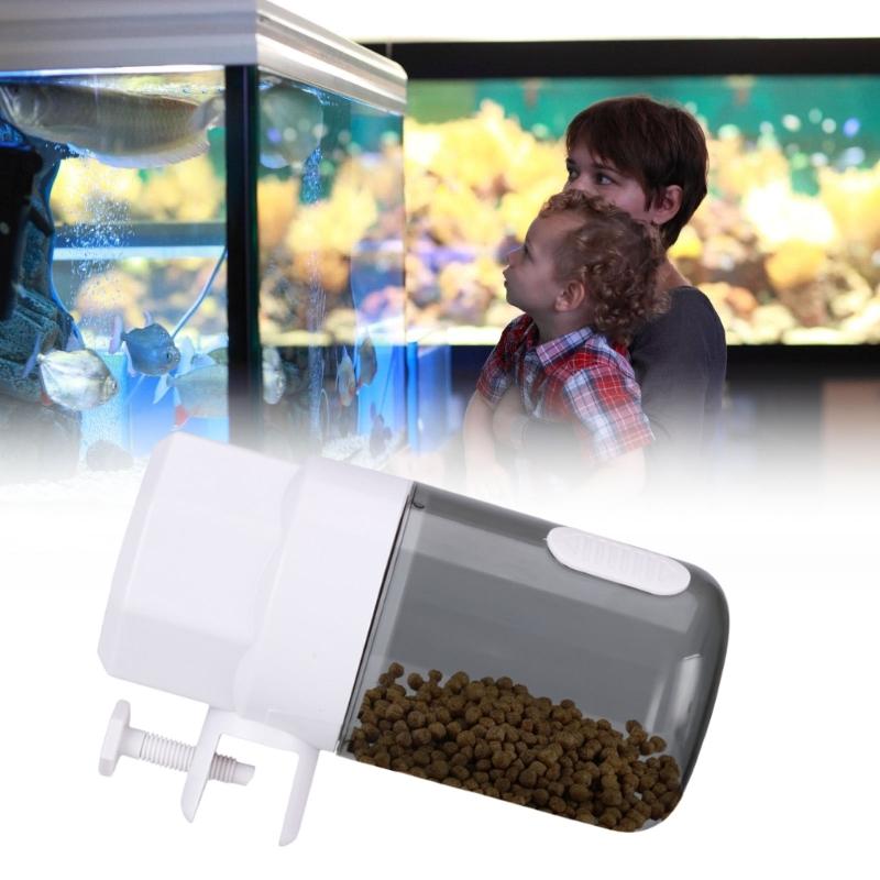 Programmable Pet Feeders Moisture Proof Battery Operated Tanks Dispenser for Home Office Aquariums Battery Operated