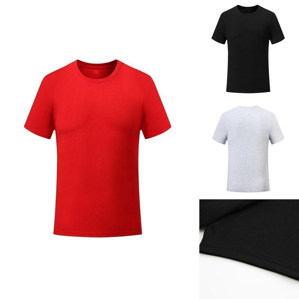 Men Women Plain T Shirts Cotton Comfortable Short Sleeves Crew Neck Top Tee