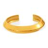 Plain Circle Japanese And Korean Simple Retro Bracelet Open Women'S Niche Personality Glossy Gold Versatile Bracelet