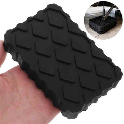 1/2 Pcs Black Rubber Car Jack Pads Support Blocks Trailer Leveling Campers Rv Stabilizer Floor Lift Equipment Parts