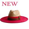 Elastisches Band Buntes Wildlederhut Herbst und Winter Damenfilzhut Breitkrempiger Hut Britischer Stil Retro Herrenhut Gorras Hombre