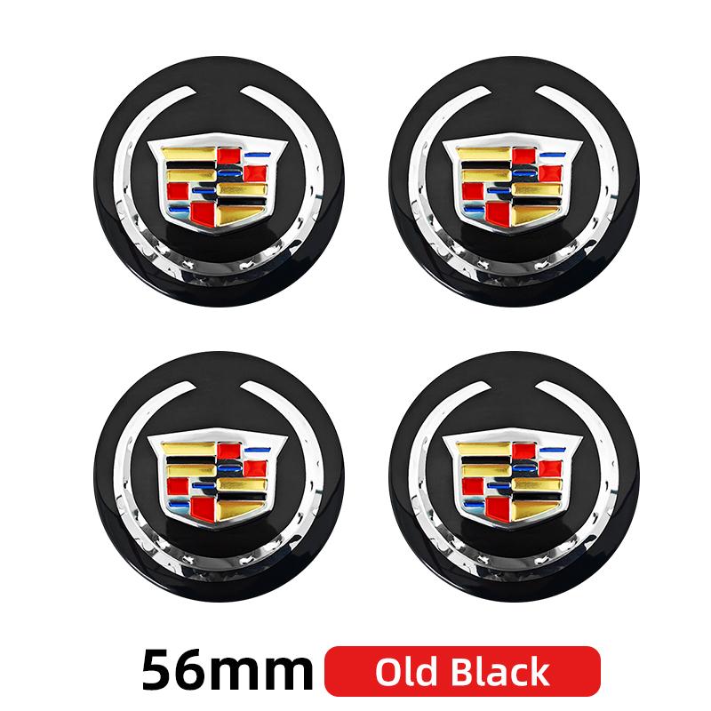 3D 4pcs 56mm 60mm 65mm Car Wheel Center Hub Cap Stickers Decal For Cadillac CTS DTS STS XTS ATS BLS SLS Deville CT5 CT6 XT5 XT6