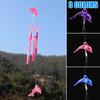 Office Bells Wind chime 40cm Ornament Pendant 4 Tube Acrylic Creative Decoration Garden Good luck Hanging Home