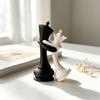 Couple Display Figurine with King and Queen Form for Desk Shelf Entryway Bedroom and Living Room Accent Placement Indoors Daily Use