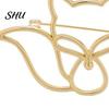 Hat Decoration Pin Women Brooch Hollow Fox Decor Stainless Exquisite Anti-slip Wear-resistant Coat Collar Scarf Clothes Garment Jewelry