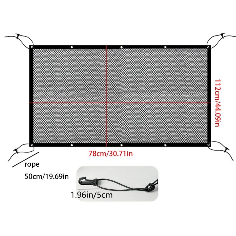 Quick Install Car Seat Barrier Netting Prevents Pet Intrusions Front Seat Protection Adjustable Straps Secure Fixing