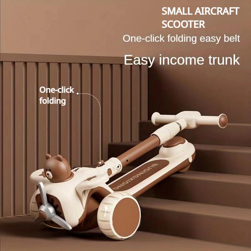 3 in 1 Toddler Scooter Push Scooter for Toddlers with Parent Push Handle Seat Outdoor Ride On Toys Birthday Gift for Boys Girls