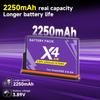2250mAh Battery for Insta360 X4 Air, 8.75Wh Replacement Battery with Fast Charger for Insta 360 X4 Air Action Camera Accessories