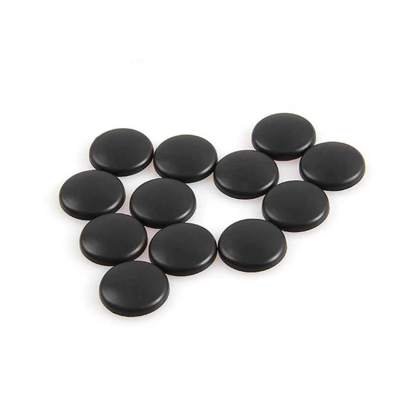 Vis de porte de voiture universelles Couvercle de protection Anti-rouille et anti-poussière Noir Blanc 12pcs/set Accessoires de modification d'intérieur de voiture