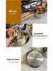 Cross 12-Piece Stainless Steel Cookware Set: Thickened Pots, Double-Bottom Frying Pan, Milk Pot, and Soup Pot
