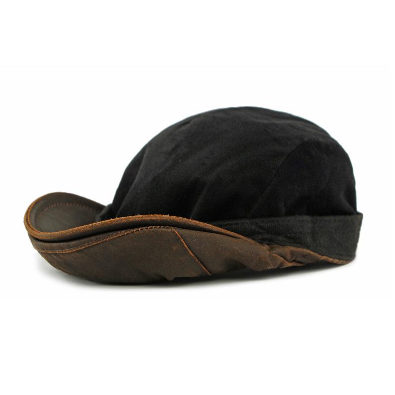 Autumn Winter Hat Men's Beret British Vintage Forward Hat Velvet Thick Warm Cap