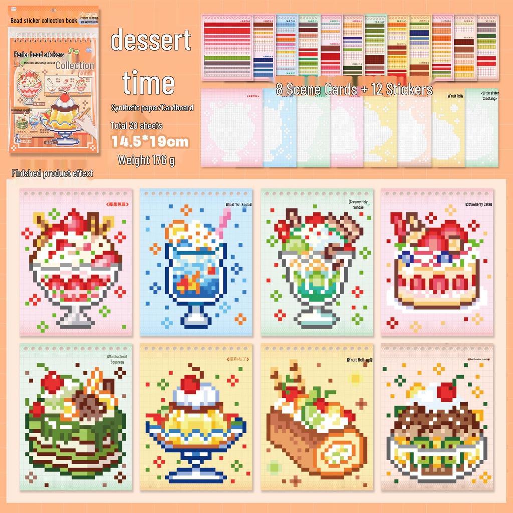 Yu Xian Pixel Bead Coil Sticker Book: Creative DIY Handmade Stickers for Fun & Stress Relief