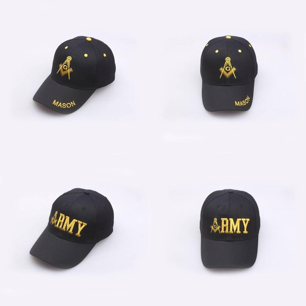 Mason Letter Embroidery Rmy Nvy Baseball Cap Outdoor Casual Pure Cotton Hat