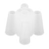 Plastic Sewing Machine Thread Adapter Clear White Cone Thread Adapter Thread Adapters Serger Spool Holder Professional Sewing