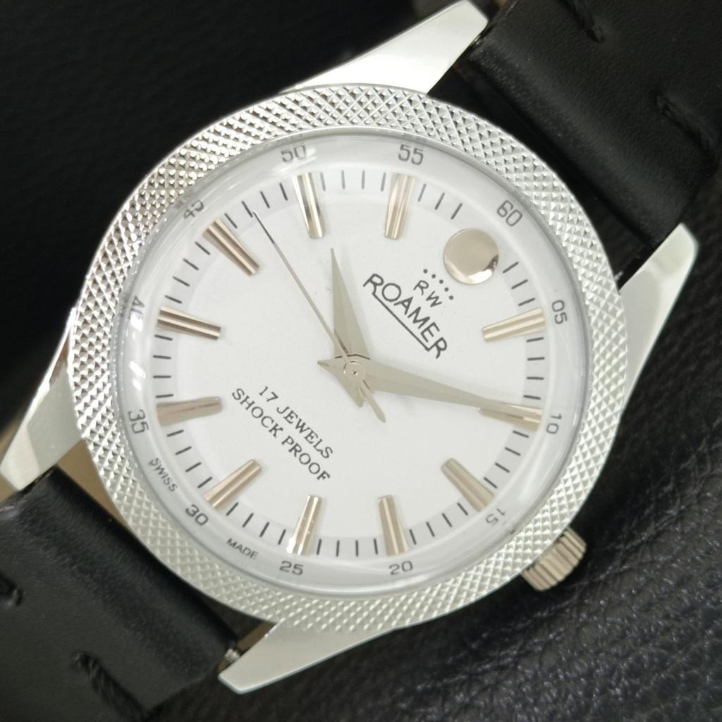 

HAND-WINDING SWISS MENS REFURBISHED VINTAGE WHITE COLOR DIAL WATCH a707169-1