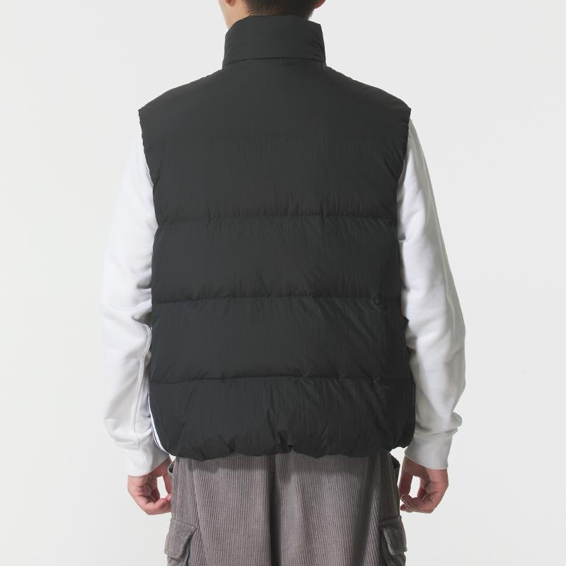 adidas Essentials 3-Stripes Puf D V Brand Logo Sports Casual Duck Down Warm Sleeveless Vest Men Vest Black KH3991