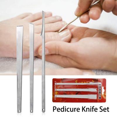 3 teile/satz Abgestorbene Hautzellen Entfernung Füße Schaber Pediküre Messer Werkzeuge Professionelle Fußpflege Maniküre Pediküre Klinge