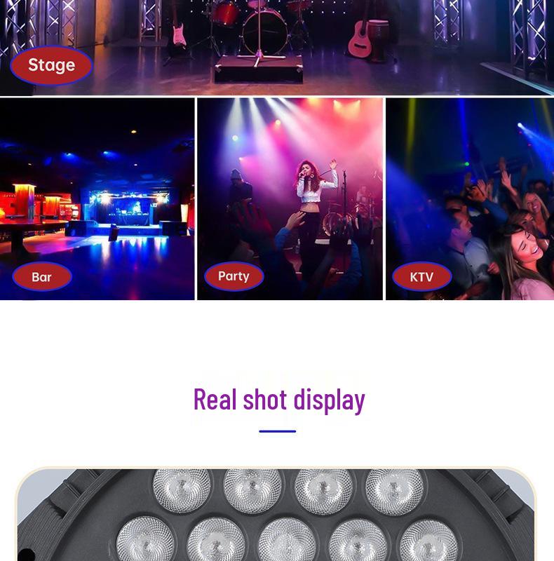 Sound-Activated Multi-Color LED Stage Light Bar for Clubbing, Performances, and Weddings