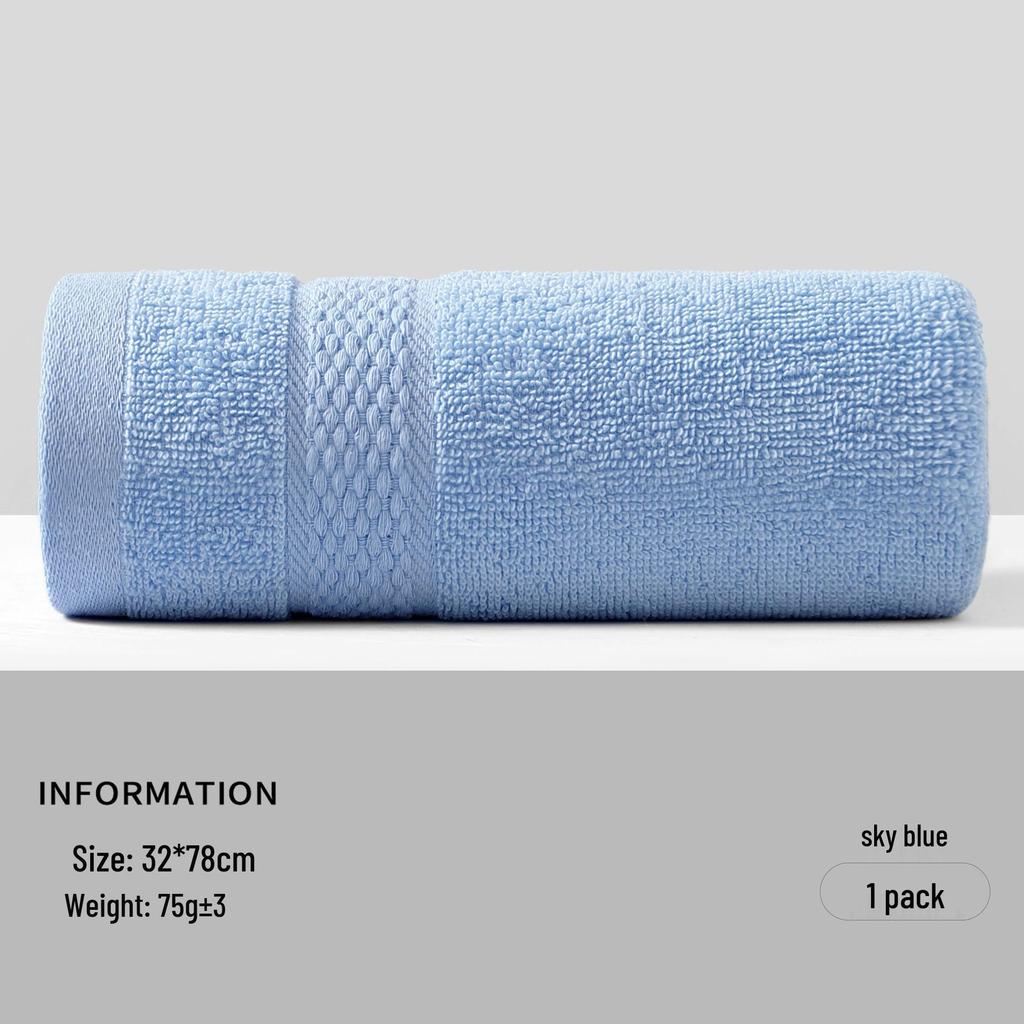 Pure Cotton Jacquard Washcloth: Thick, Absorbent Bath & Face Towel