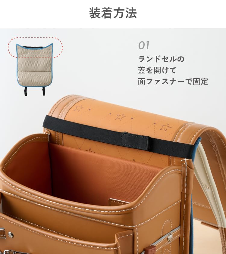 EMOCA Back Pad for School Mesh Cushion for Heatstroke Prevention Backpacks, (Ash)