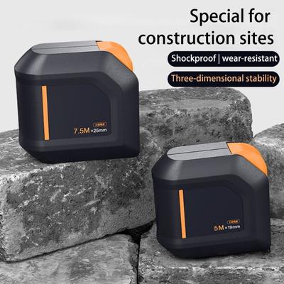 Portable Precisions Metric Ruler for Industry Construction Tape Measure Auto Lock Thickened Measuring Tape with Clip