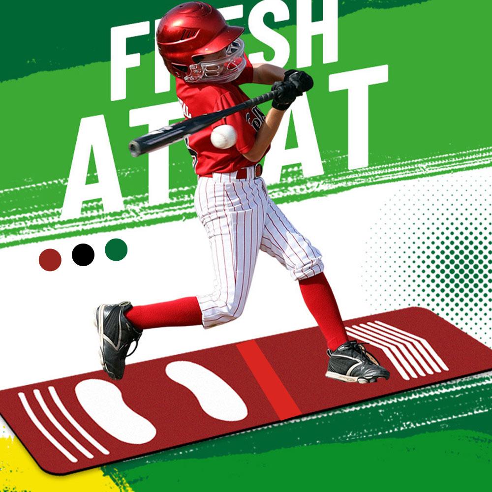 Softball Hitting Training Aid For Baseball Beginner Practice Baseball Softball Hitting Batting Mat Correct Standing Posture Mat Set