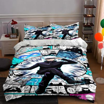 Anime Manga Collage Bedding Duvet Cover Sets Duvet Covers Pillowcases Gifts (1 * Duvet Cover 2 * Pillowcases, Without Duvet Insert)
