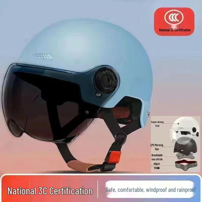 Universal Electric Vehicle Half Helmet: All-Season Sun Protection for Men & Women