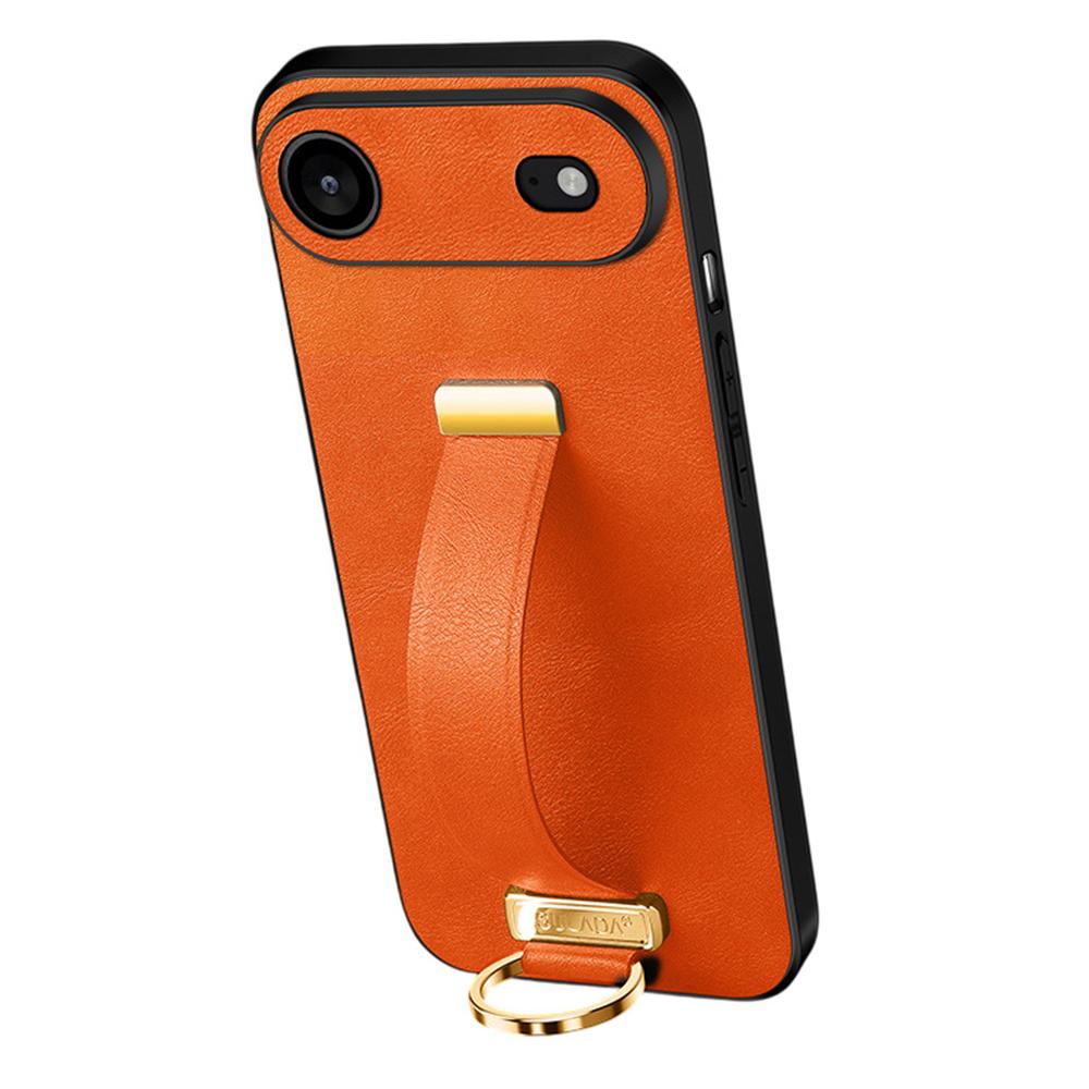 SULADA Fashion Series for iPhone 17 Air Case Wristband Kickstand Leather Back Phone Cover