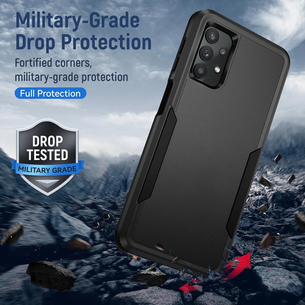 Husă de protecție neagră la modă pentru Samsung Galaxy S24 Ultra S23 FE S22 Plus 5G S21 S20 Huse de protecție împotriva căderii Armor Couqe