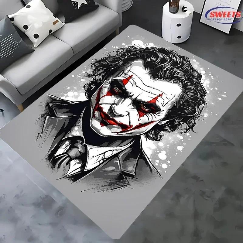 Cartoon Joker Muster Lustiger Bedruckter Teppich Wohnzimmer Schlafzimmer Küche Badezimmer Flur Teppich Heimdekoration Rutschfeste Fußmatten