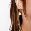 Cute Resin 3D Cow Earrings for Women Girls Cartoon Animal Dangle Earrings Party Holiday Jewelry Gift