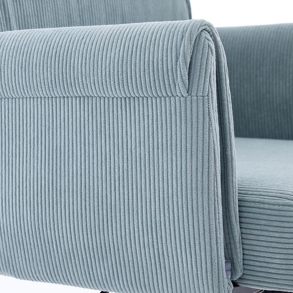 Height-adjustable office swivel chair with medium-high backrest, striped cover fabric and ergonomic shape. The medium backrest provides op