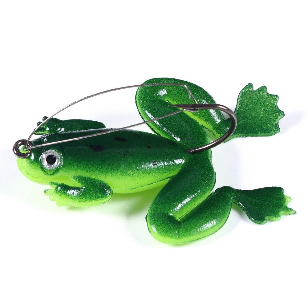 New Anti-Hook Bottom Floating Frog Fishing Gear Lure Snakehead Fake Bait Thunder Frog Fishing Bait 6cm 5g