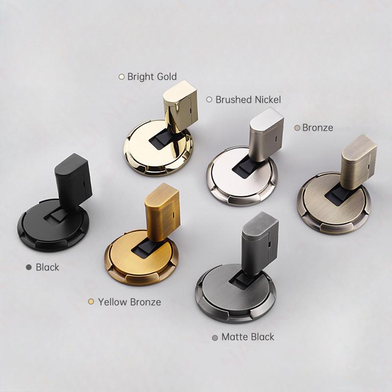 Heavy Duty Mechanical Door Stop Adjustable Windproof Zinc Alloy Door Stopper Non-punch Magnetic Door Holder