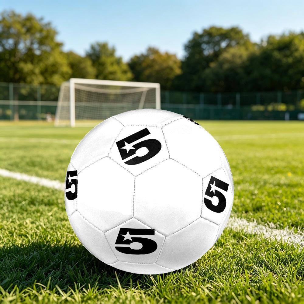 1PC Number Five Soccer Ball Size 5 Football Machine Sewn Indoor/Outdoor Universal Football W53
