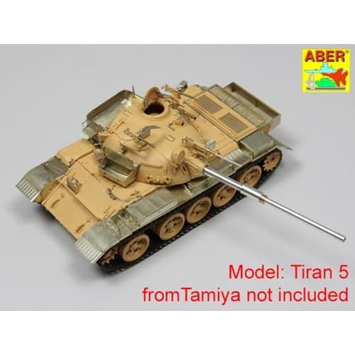 Aber 1/35 Scale Israeli Defense Forces 105mm M-68 Tank Barrel for TIRAN 5 Version B (for Tamiya) Plastic Model Kit Parts 35L144